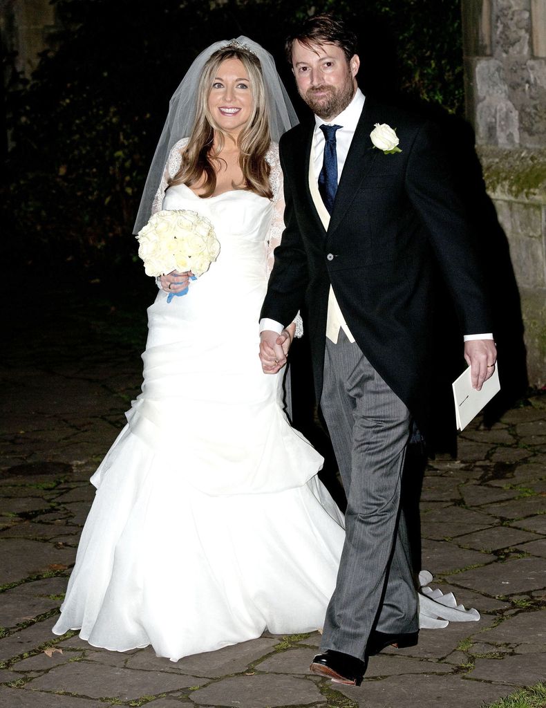 The couple tied the knot at St Peter's Church in Belsize Park