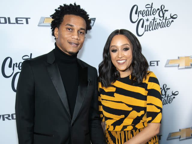 John Wolfsohn/Getty Cory Hardrict and Tia Mowry in 2020