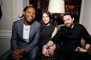 Jeremy O. Harris, Jazz Charton, Kieran Culkin at the Kim Jones Legion of Honor Ceremony held at Chez Laurent on January 24, 2025 in Paris, France.