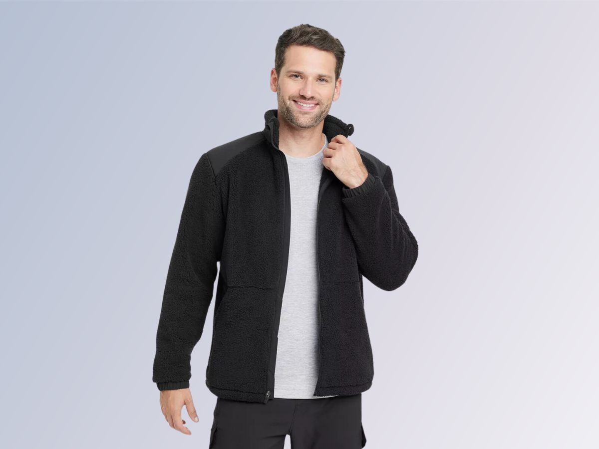 High Pile Cozy Fleece Full Zip Sweatshirt (Image via Target)